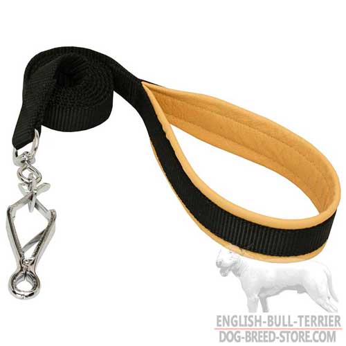 Durable Nylon Dog Leash With Soft Nappa Padded Handle